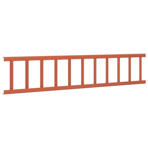 Снегозадържател за покрив Червено 1200 x 2,5 x 20 см Стомана