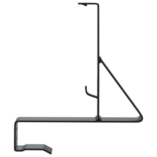 Поддръжка на снегозащита 2 pcs Черно 29,5 x 3 x 34,5 см Стомана