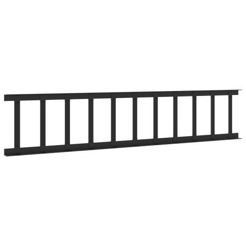 Снегозадържател за покрив Черно 100 x 2,5 x 20 см Стомана