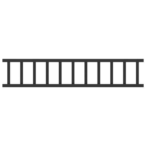 Снегозадържател за покрив 1200 x 2,5 x 20 см Стомана