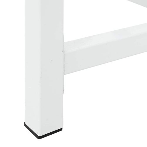 Поставка за пералня с издърпващ се рафт, бяла