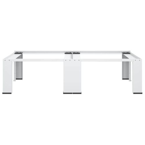 Двойна стойка за пералня и сушилня, бяла