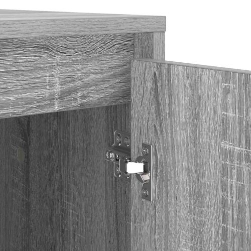 Шкаф за пералня Сив Сонома 87 x 60 x 89 см Инженерно дърво