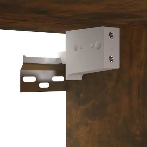 Окачени ТB шкафове, 2 бр, опушен дъб, 60x30x30 см