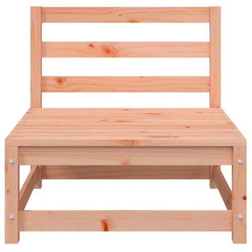 Градинско кресло без подлакътници, с табуретка, дуглас масив