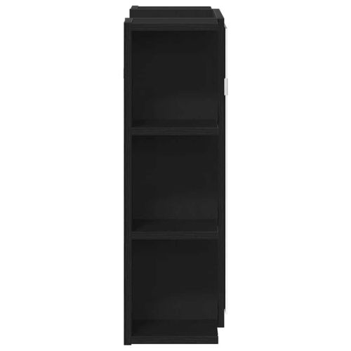 Шкаф с огледало Черния дъб 80 x 20,5 x 64 см Инженерно дърво