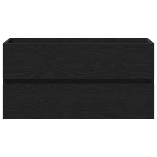 Шкаф за мивка в баня с чекмедже Черния дъб 90 x 38,5 x 45 cm