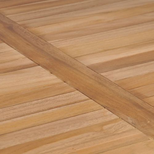 Градински комплект за хранене от 3 части, 80x80 см, масивно тиково дърво