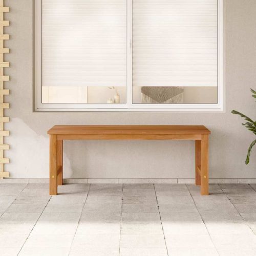 Градинска пейка, 114 см, тик масив