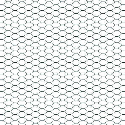 Шестоъгълна ограда Зелен 1,4 x 10 m ПВЦ