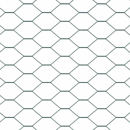 Шестоъгълна ограда Зелен 1 x 10 m ПВЦ