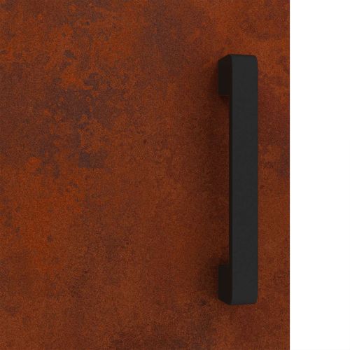 Съхранение в кухнята с рафт Ръждясало 60 x 50 x 92 см Стомана