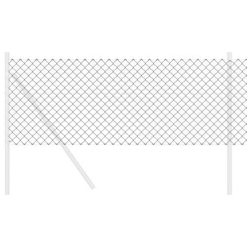 Оградa от мрежа Сив 10 x 0,8 м Стомана