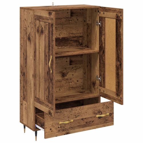 Висок шкаф Старо дърво 69,5 x 31 x 115 см Инженерно дърво