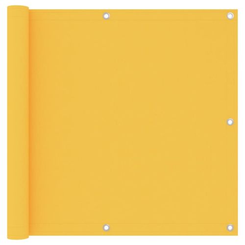 Балконски параван, жълт, 90x400 см, оксфорд плат