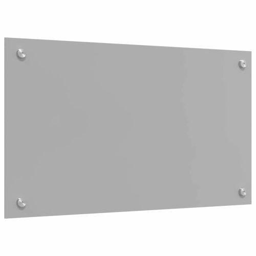 Кухненски гръб 2 pcs Светлосиво 70 x 40 cm закалено стъкло