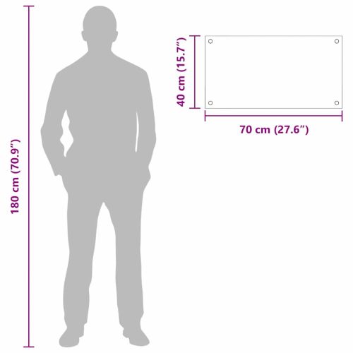 Кухненски гръб 2 pcs Светлосиво 70 x 40 cm закалено стъкло