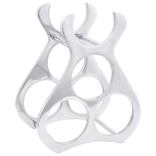 Винен рафт Сребрист 23 x 14 x 28 см Алуминий