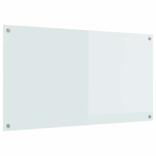 Кухненски гръб Бяло 110 x 60 cm закалено стъкло