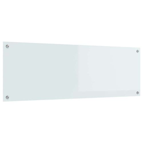 Кухненски гръб Бяло 120 x 40 cm закалено стъкло