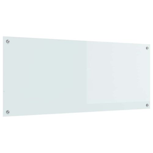 Кухненски гръб Бяло 120 x 50 cm закалено стъкло