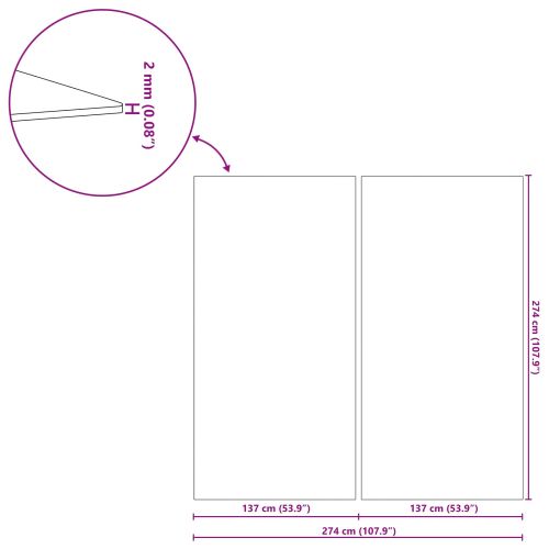 Покривало за дъното на басейна Светлосиво 274 x 274 x 0,1 см