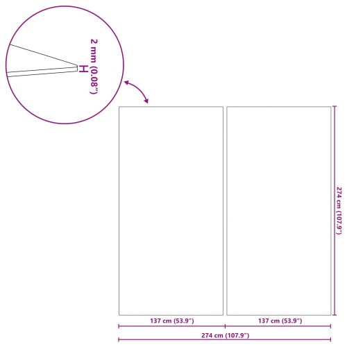 Покривало за дъното на басейна 274 x 274 x 0,1 см