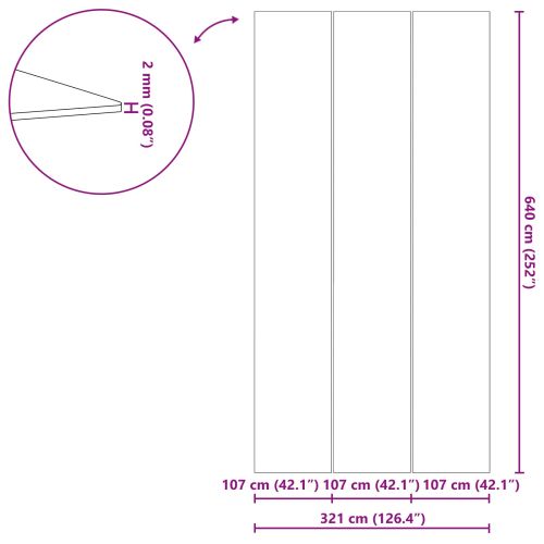 Покривало за дъното на басейна Черно 640 x 321 x 0,1 см