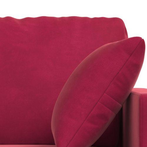 Диван 2 pcs Виненочервен 158 x 78 x 80 см Кадифе