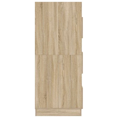 Мивка за пране с врата Сонома 50 x 68 x 162 см Инженерно дърво