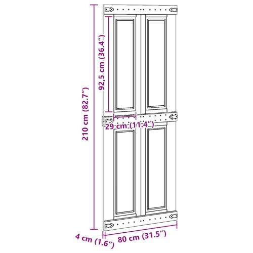 Врата Corona Бяло 80 x 210 cm Инженерно дърво