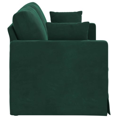 Диван Тъмен зелен 158 x 78 x 80 см Кадифе