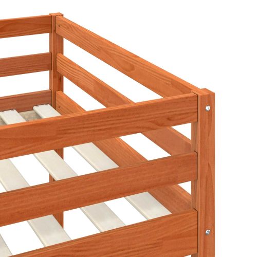 Легло на мансарда Кафяво с восъчно покритие 90 x 190 cm