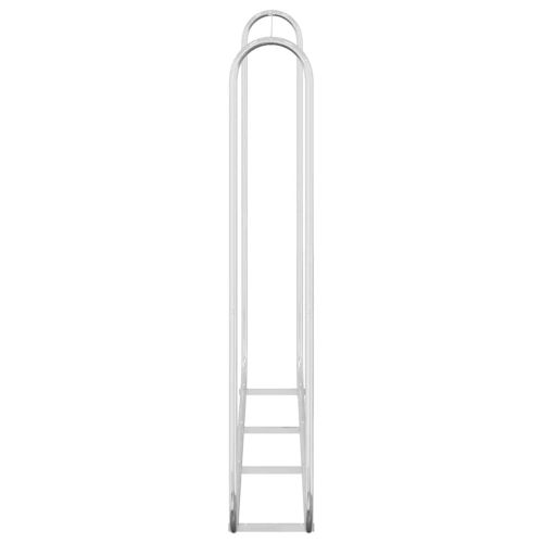 Стойка за дърва за огрев 200x25x150 cm Поцинкована стомана