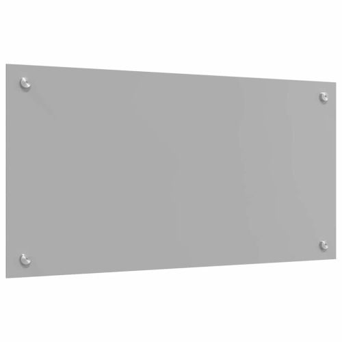 Кухненски гръб 2 pcs Светлосиво 80 x 40 cm закалено стъкло
