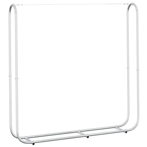 Стойка за дърва за огрев 150x25x150 cm Поцинкована стомана