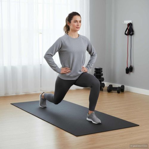 Мат за спортна защита Черно 180 x 75 x 0,6 см ПВЦ