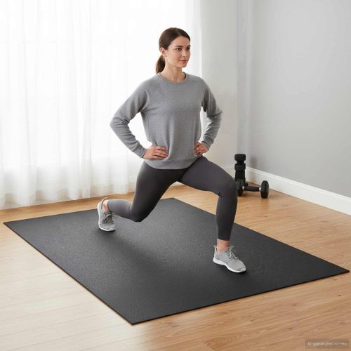 Мат за спортна защита Черно 243 x 152 x 0,6 см ПВЦ