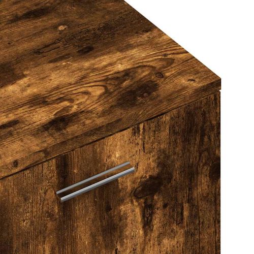 ТB шкаф, опушен дъб, 120x34x37 см, инженерно дърво