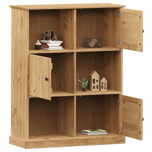 Етажерка за книги VIGO 90x35x114,5 см бор масив