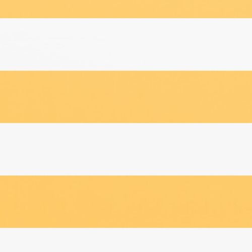 Балконски параван, бяло и жълто, 90x500 см, оксфорд плат
