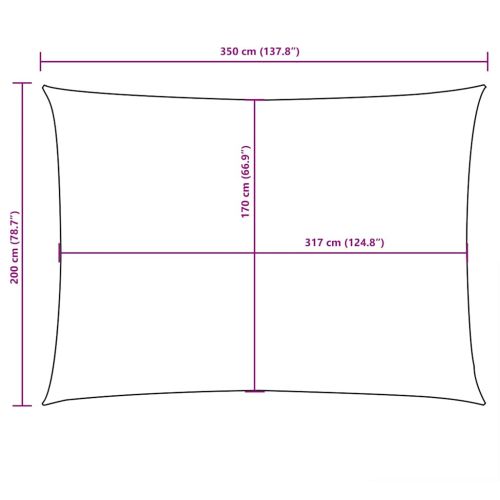 Платно-сенник, Оксфорд текстил, правоъгълно, 2x3,5 м, бежово