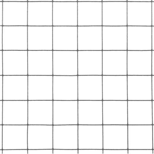 Кокошкарска мрежа, стомана с PVC покритие, 25х1 м, сива
