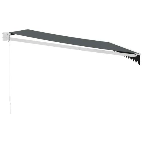 Прибираща се тента антрацит 4,5x3 м плат и алуминий