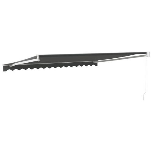 Прибираща се тента антрацит 4,5x3 м плат и алуминий