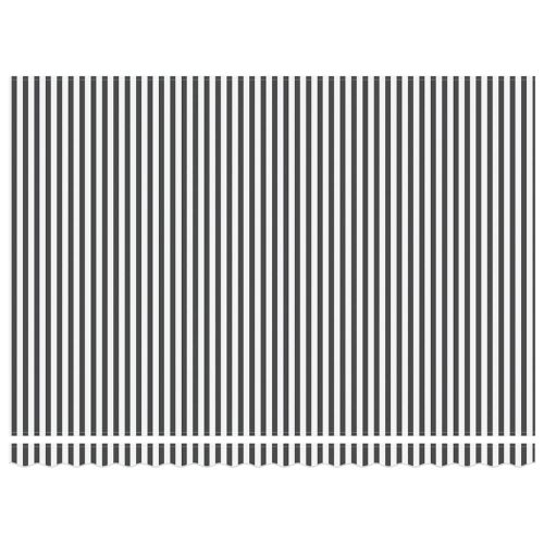 Прибираща се тента антрацит и бял 4,5x3 м плат и алуминий