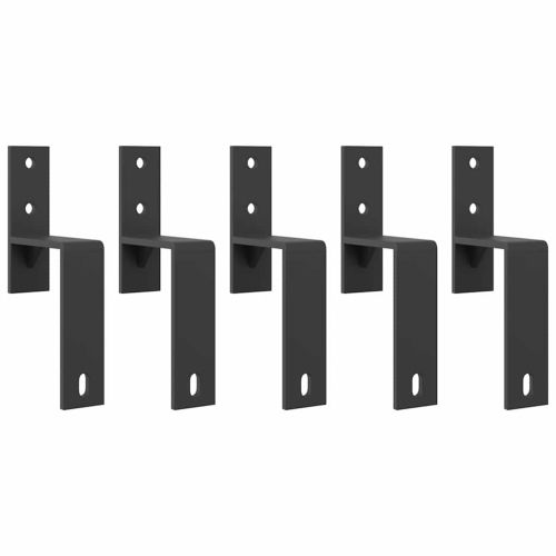 Комплект механизъм за плъзгаща врата, 213,5 см, стомана, черен