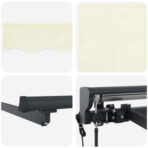 Сгъваем навес Крем 350 x 250 cm Полиестер и алуминий