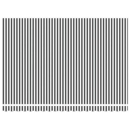 Сгъваем навес Антрацит и бяло 450 × 300 cm Полиестер и метал