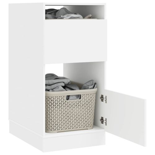 Мивка за пране с врата Бяло 50 x 68 x 102 см Инженерно дърво